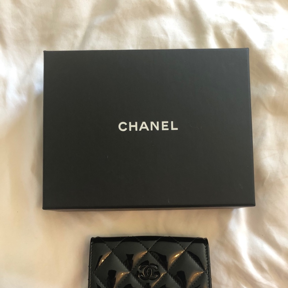 CHANEL Patent Leather Wallet